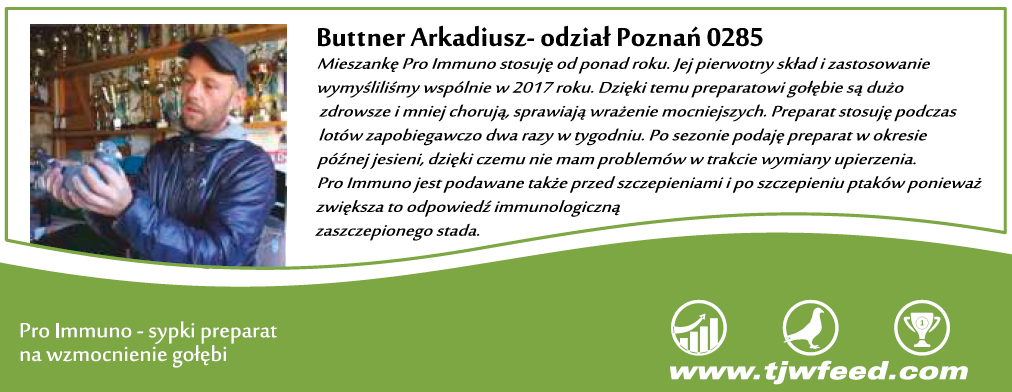 Opinia o produkcie ProImmuno - Arkadiusz Buttner 0285 Poznań